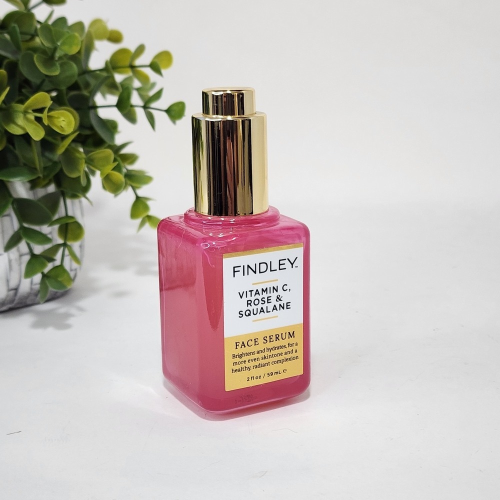 FINDLEY Vitamin C, Rose & Squalane Face Serum Brightens & Hydrates Skin 2 fl oz
